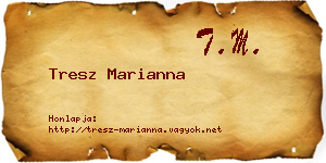 Tresz Marianna névjegykártya