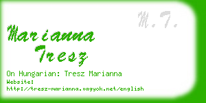 marianna tresz business card